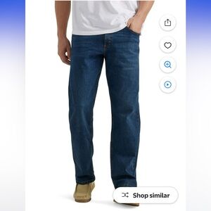 Wrangler Blue Relaxed Fit Jeans